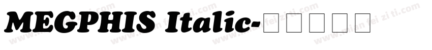 MEGPHIS Italic字体转换